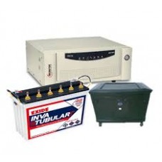 MICROTEK SEBZ 700VA (12V) + EXIDE INVA TUBULAR  500 (150AH)TALL TUBULAR BATTERY + TROLLEY